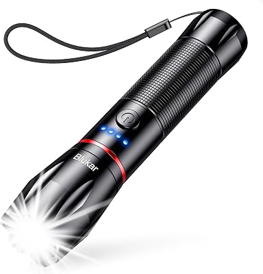 Linterna LED Recargable, Super Brillante Linternas de Aluminio