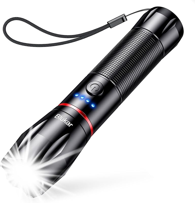 Linterna LED Recargable, Super Brillante Linternas de Aluminio