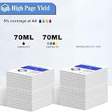 SHUOLEI 114 Ink Bottle Multipack for Epson ET-8500 ET-8550 - 6 Color Ink Refills view 3