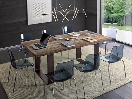 Tavolo Rettangolare Soggiorno Cucina Legno Massello Ontano