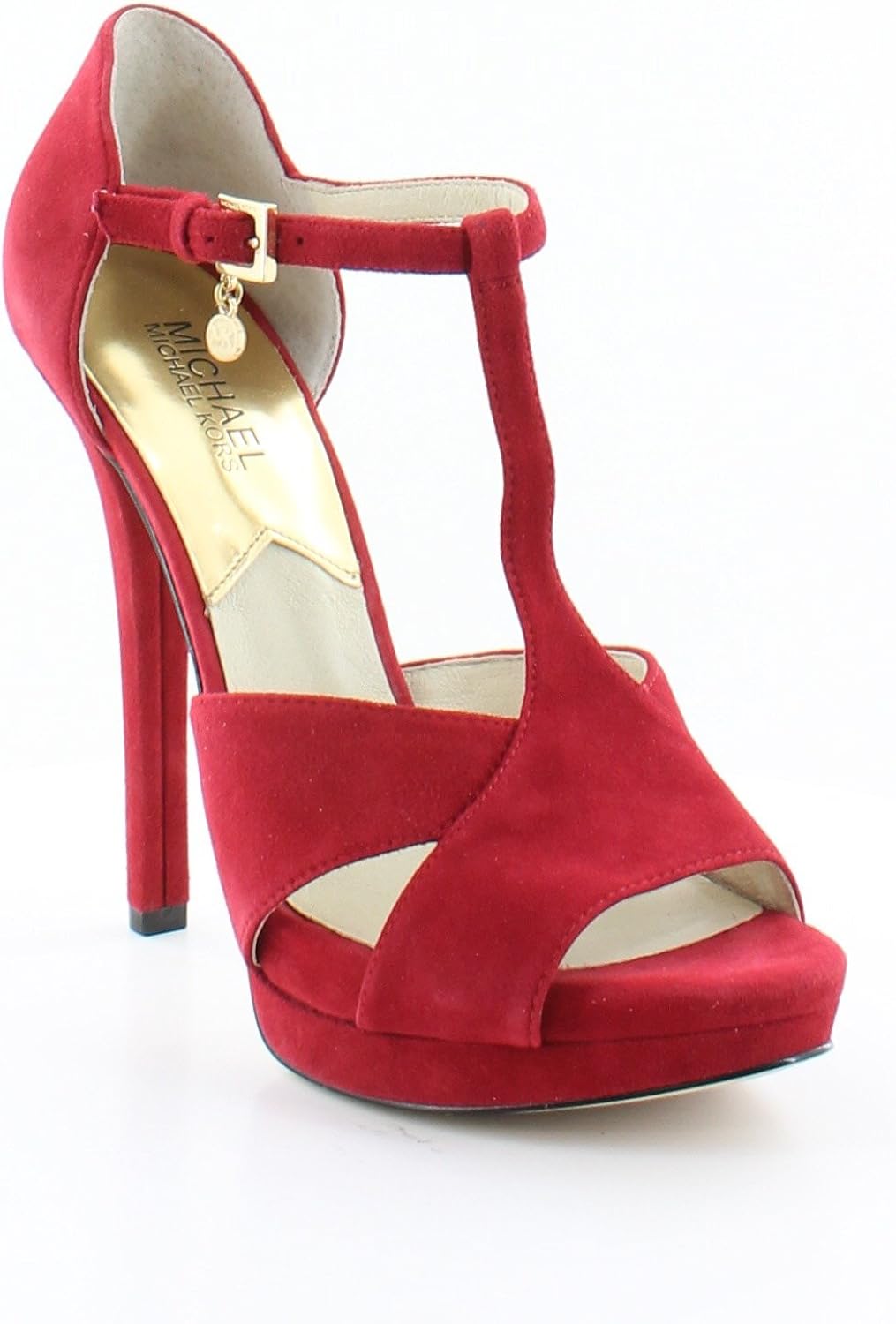 red michael kors sandals