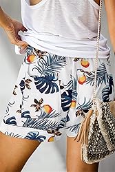 ONLYSHE Casual Elastic Waist Shorts for Women