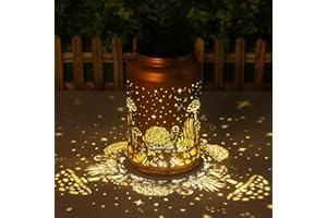 CAWALAP Turtle Solar Lanterns Outdoor Waterproof - Hanging Turtle Solar Lights Garden Decor for Outside, Birthday Gifts for Women, Mom, Mothers Day Gifts, Outdoor Decor for Patio, Yard