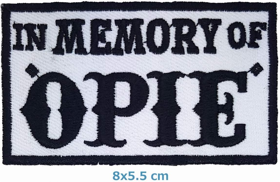 in Memory of Opie 8X5.5cm Musical Notes Band Slipknot Bob Marley Rolling Stones Embroidered Patch Applique