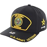 U.S. Army Veteran Officially Licensed Baseball Cap - Embroidered Army Seal Adjustable Military Hat, for Men