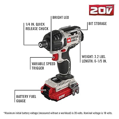 Buy Porter Cable v Max Cordless Impact Driver Kit 1 4 Inch Tool Only Pcck640lb Online In Costa Rica B009jbbf0k