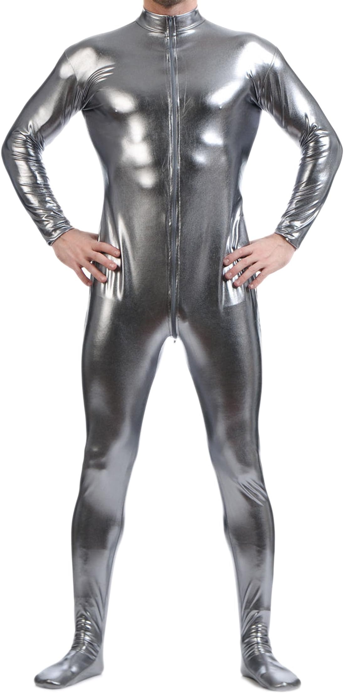 VSVO Unitard Skin-Tight Dancewear Metallic Suit for Adults and Children