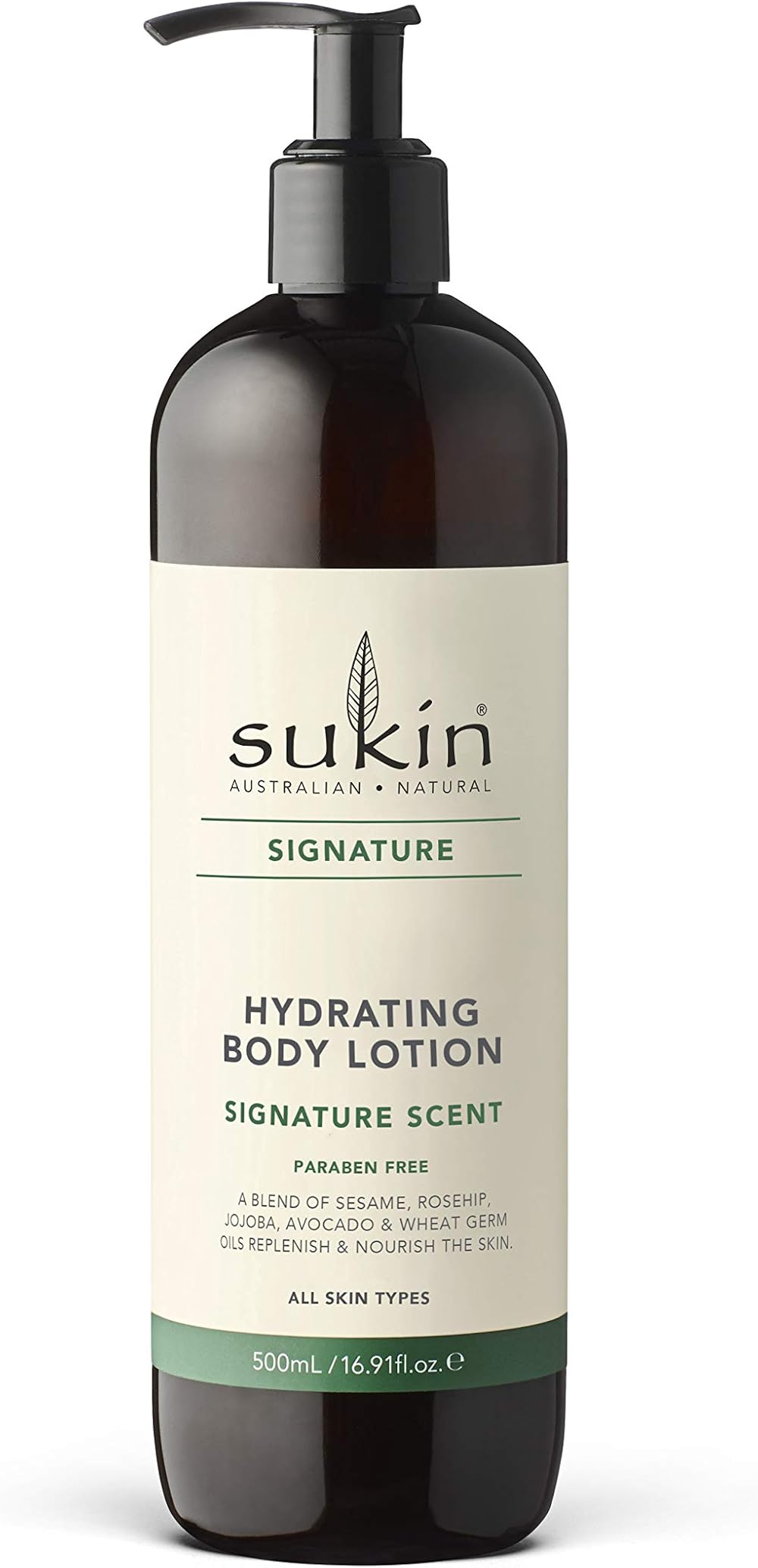 Sukin Signature Hydrating Body Lotion 500ml Rosehip Jojoba Shea Butter Vegan