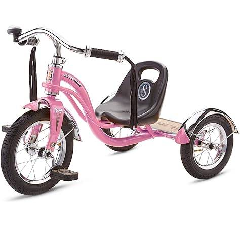 classic pink dual deck tricycle