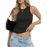 EasyGala Womens Ribbed Cotton Tank Tops Basic Crew Neck Sleeveless Shirts Fitted Going Out Tops Summer Trendy 2026