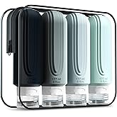 Mrsdry Travel Bottles for Toiletries, Large 177ml Travel Size Containers, BPA Free Leak Proof Squeezable Silicone Tubes for S