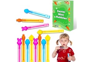 WONDRUS Easter Mini Bubble Wands Party Favors Toys Gifts for Toddlers 20 Pack,Easter Basket Stuffer Fillers for Kids,Small Party Goodie Treat Bag Fillers,Classroom Non Candy Prizes Trinkets for Boys Girls
