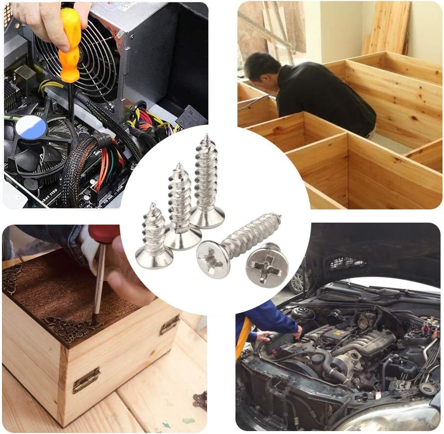 Chiodi, Viti Ed Elementi Di Fissaggio Vite Elettronica Viti Per Legno Testa Svasata Phillips - Foto 5