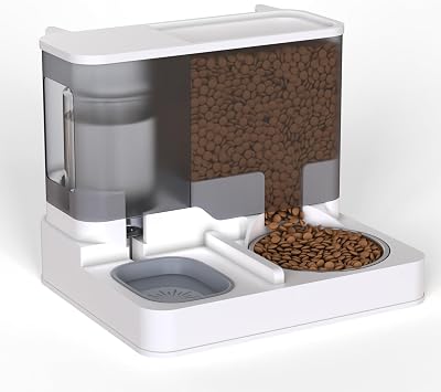 Vivo Technologies 2 in 1 Automatic Cat Feeder and Water Dispenser 3.8L Grey