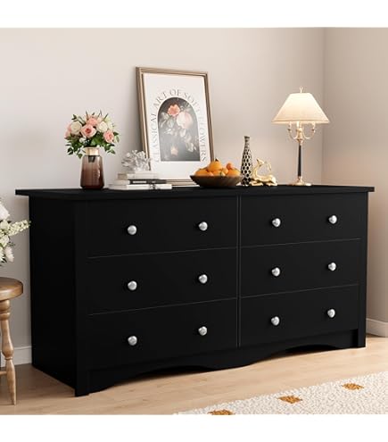 low black dresser Shahoo Wood for Bedroom, 47.2