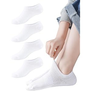 Kids No Show Socks Boys Girls Cotton Athletic Ankle Socks Low Cut 4/8 Pairs