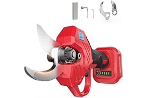 Cordless Electric Pruning Shears for Milwaukee 18V Battery, Portable Pruner with LCD Display and SK7 Steel Blades, 1.5-2" Cut