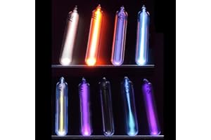 Joytech 9PC Noble Gases Tube Glass Sealed Rare Gases Neon Light Tesla Coil Demonstration Prop Scientific Exhibition SS25