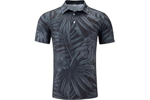 uideazone Golf Shirts for Men Dry Fit Polo Shirt Short Sleeve Moisture Wicking Golf Polos Performance Golf Tennis Shirt