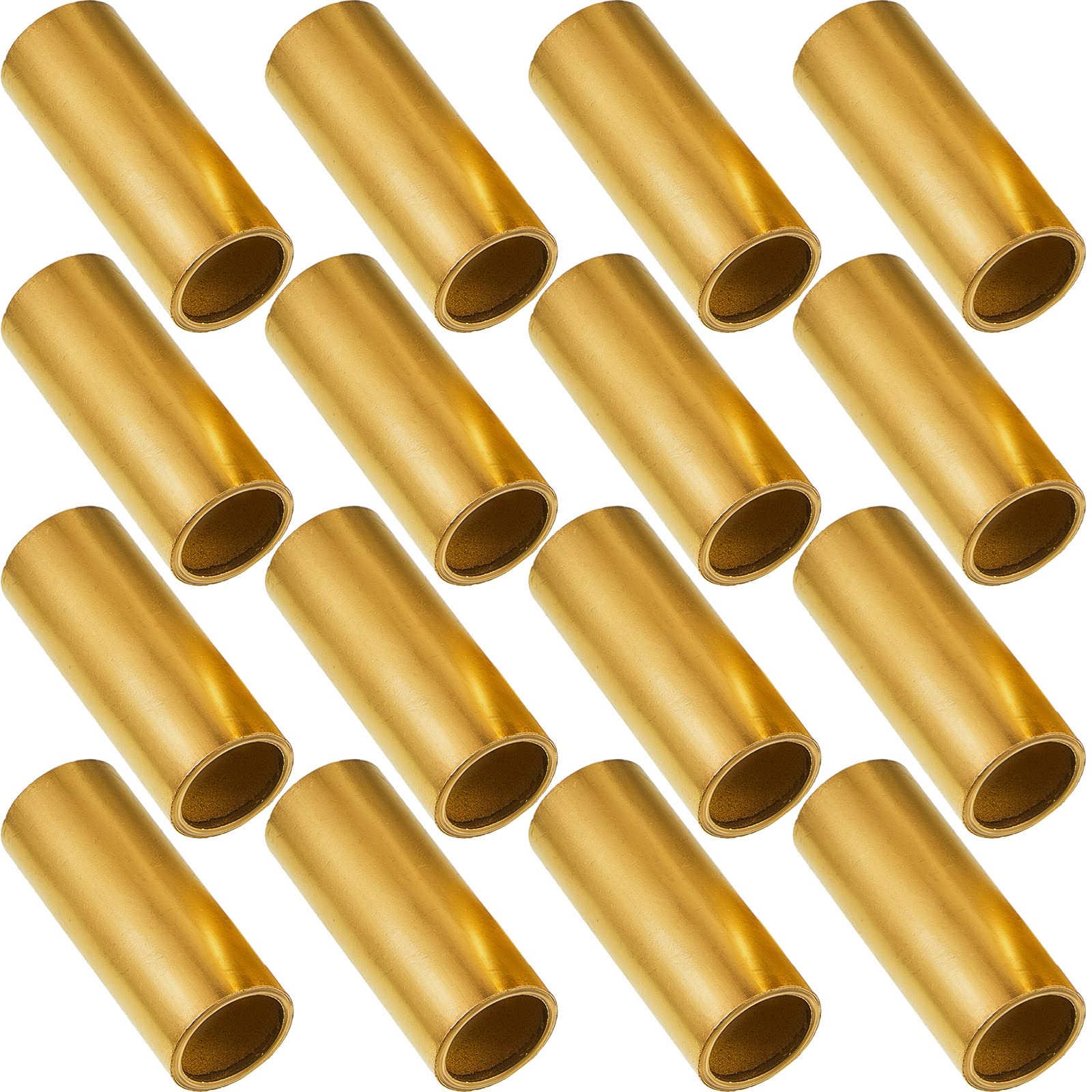 Photo 1 of Dunzy 16 Pcs Trailer Leaf Spring Bushing Kit Brass Shackle Bushings for Trailer Axle Replacement Double Eye Springs ID 9/16" Od 11/16" Heavy-Duty Construction Bronze