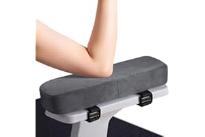 Smiry Ergonomic Office Chair Armrest Pads, Memory Foam Arm Rest Covers, Non-Slip Armrest Cushion with Adjustable Buckles and 