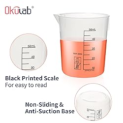 Okulab 6 Pcs Plastic Beakers Set, 6pcs of