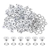 HARFINGTON 100PCS Grommets Eyelets 1/5 Inch