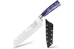 XYJ Authentic Since 1986,7.5 Inch Kitchen Knife Stainless Steel,Japanese Gyuto Knife,Professional Chef Knife Kitchen Cutlery,