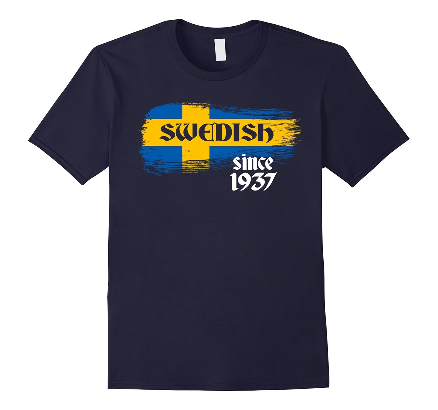 Retro Swedish T-shirt Since 1937 Shirt 80th Birthday Tee-ANZ