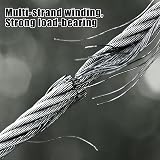 MIVIDE 50m 2mm 304 Stainless Steel Wire Rope Cable Aluminum Crimping Loop view 3