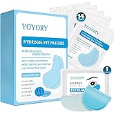 YOYORY Under Eye Patches Masks - for Fine Lines with Collagen and Hyaluronic Acid, Dark Circles,and Fade Wrinkles, puffiness Smoothing Skin Care Treatment for Women and Men, (30 Pcs) white