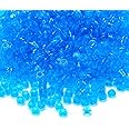 Feleph 1000PCS Transparent Blue Round Plates 1X1 Building Blocks Parts and Pieces Bricks Dots Bulk Studs Accessories Kit Compatible with Major Brand 4073