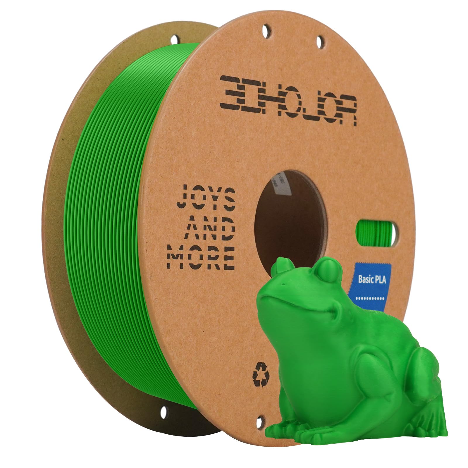 3DHoJor PLA Filament 1.75mm, 1kg 3D Drucker Filament PLA, Maßgenauigkeit +/- 0,02 mm, ultraschnelle Filament 3d Druckmaterialien, Vakuumverpackung,für FDM 3D Drucker, Grün