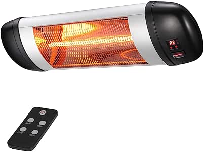 Amazon.com : Xbeauty Wall Mounted Infrared Space Heater, Indoor/Outdoor