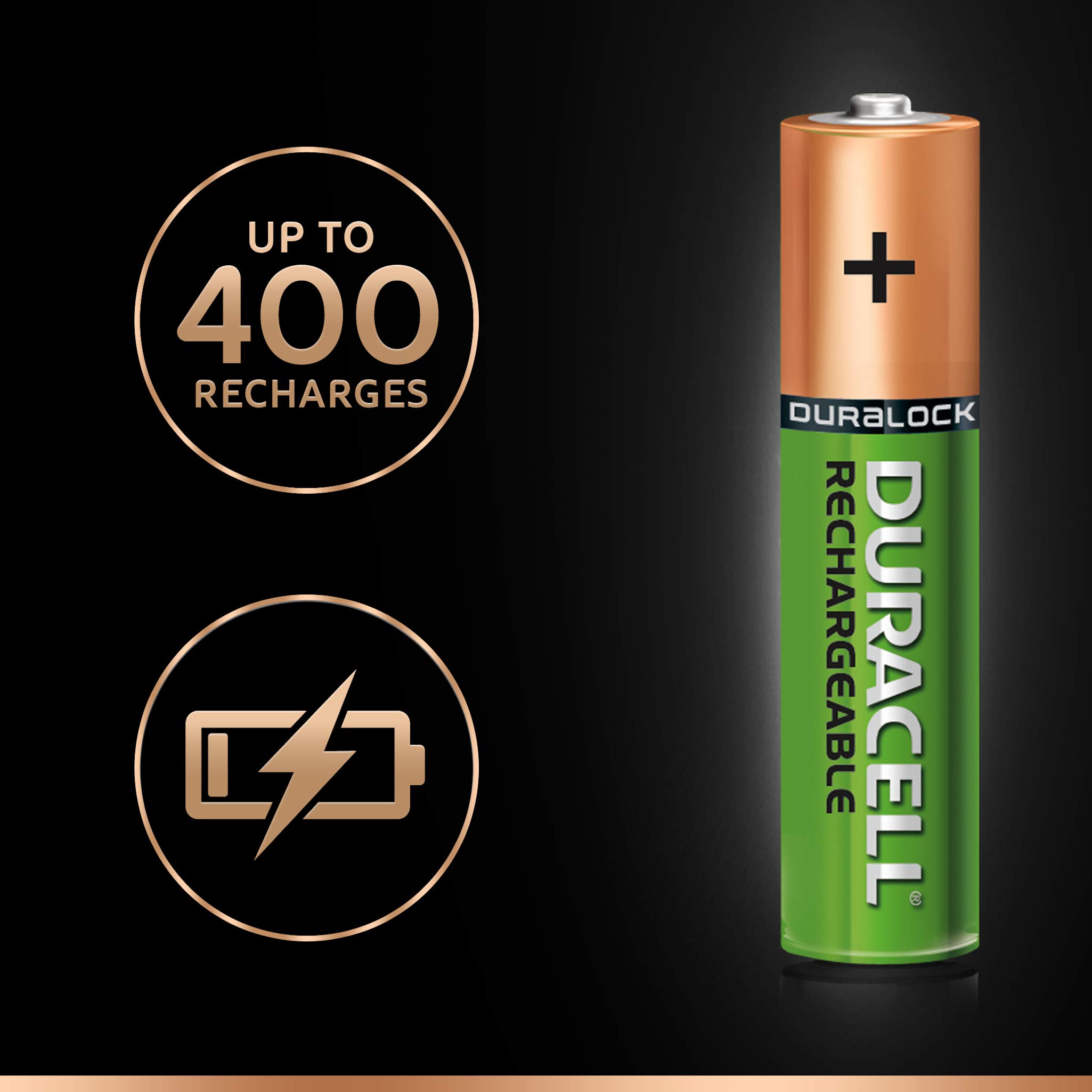 Duracell Recharge Plus Type AAA Batteries 750 mAh, Pack of 4 Buy