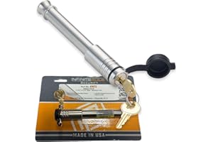 InfiniteRule Security 2.5" Receiver Hitch Lock - Heavy-Duty Stainless Steel Anti-Theft Lock for Trailers, RVs & UTVs - Made in USA