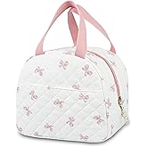 GISMTR Lunch Bag for Women Insulated Lunch Box Cute Quilted Lunch Tote Bags Reusable Large Capacity Cooler Bag for Travel Work Picnic