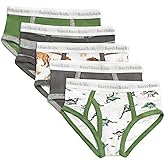 Burt's Bees Baby Boys' Underwear Set - Breathable 100% Organic Cotton Undies, Pack of 5 for Toddler 2T to 8 Years Old