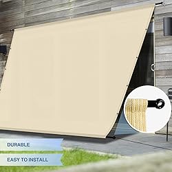 E&K Sunrise 9'Wx18'L Pergola Shade Cover with