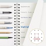 EMS HOI Notebook A5 Bullet Dotted Journal 300P 100gsm Purple Spiral view 8