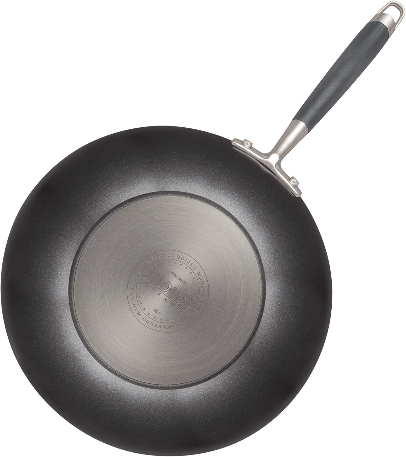 Anolon Advanced Hard Anodized Nonstick Frying Pan/ Fry Pan/ Saute Pan/ All Purpose Pan with Lid - 12 Inch, Gray: Cookware: Kitchen & Dining