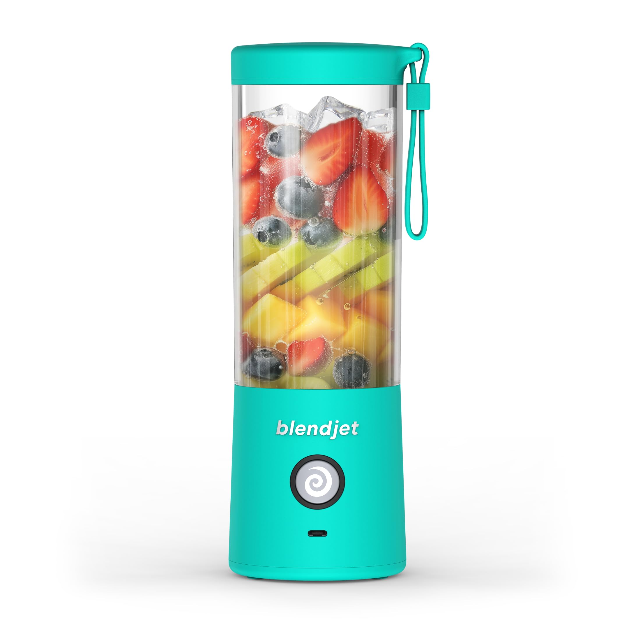 Photo 1 of BlendJet Portable Blender for Smoothies & Shakes - 16oz BlendJet 2 Cordless Personal & Small Blender, USB-C Rechargeable & Self Cleaning - Quiet Mini Travel Blender with Stainless Steel Blade (Mint)