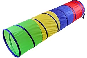 NARMAY® Play Tunnel Easy Key Pop Up Tunnel for Kids Indoor/Outdoor Crawl - 48 Dia. x 183 cm