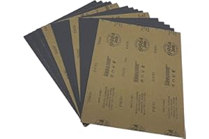 AutKerige 9 x 11 Inch Sandpaper,400 Grit Wet Dry Sanding Sheets,15PCS Premium Silicon Carbide Sand Paper for Wood Metal Ceramic or Auto Polishing and Scratches Removing