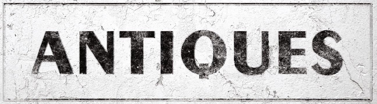 iCandy Combat Antiques Sign Rustic Farmhouse Country Kitchen with Vintage Shabby Chic On 5x18 Plastic