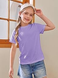 Girls Short Sleeve T Shirts Kids Summer Tops
