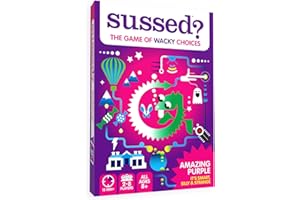SUSSED The Wacky 'What Would You Do?' Family Card Game - Fun Stocking Stuffer for Kids - 250 Questions with Dragons, Space & Magic - All Ages 8 and Up - Amazing Purple Deck