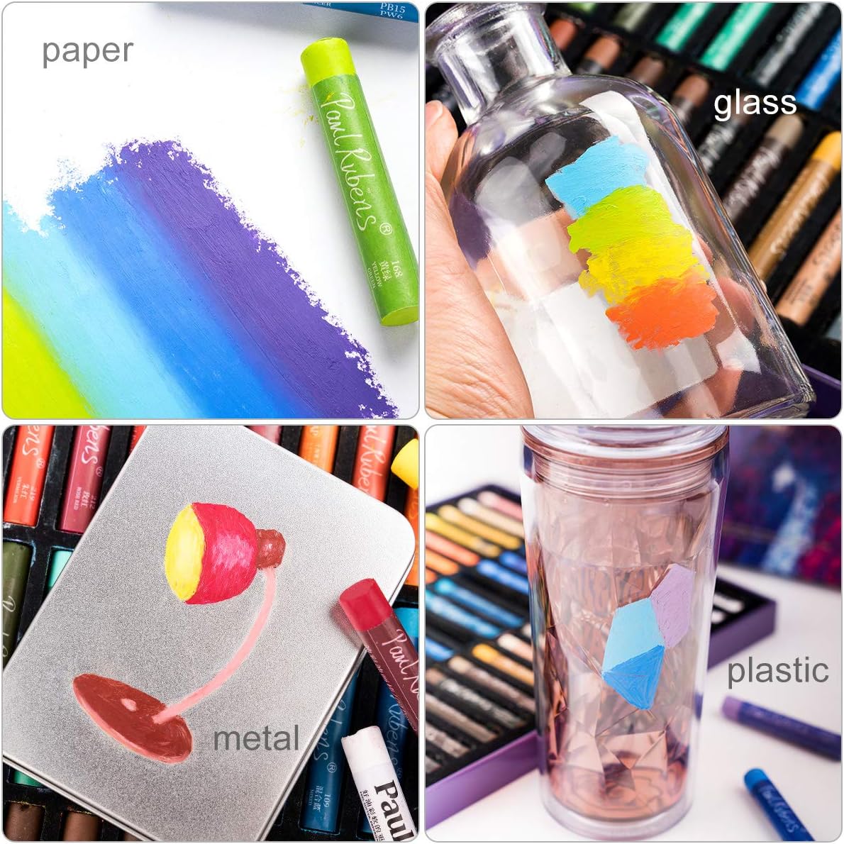 Paul Rubens Oil Pastels Set, 48 Colours Soft Pastels Non-Toxic Pastels for Artists Students & Kids - Image 5