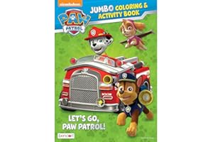 Bendon Publishing Paw Patrol Let's Go Jumbo Color and Activity Book - 64 Pages
