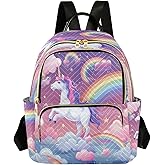 senya Magic Unicorn Rainbow Women Backpack Purse Travel Daypack Shoulder Bag